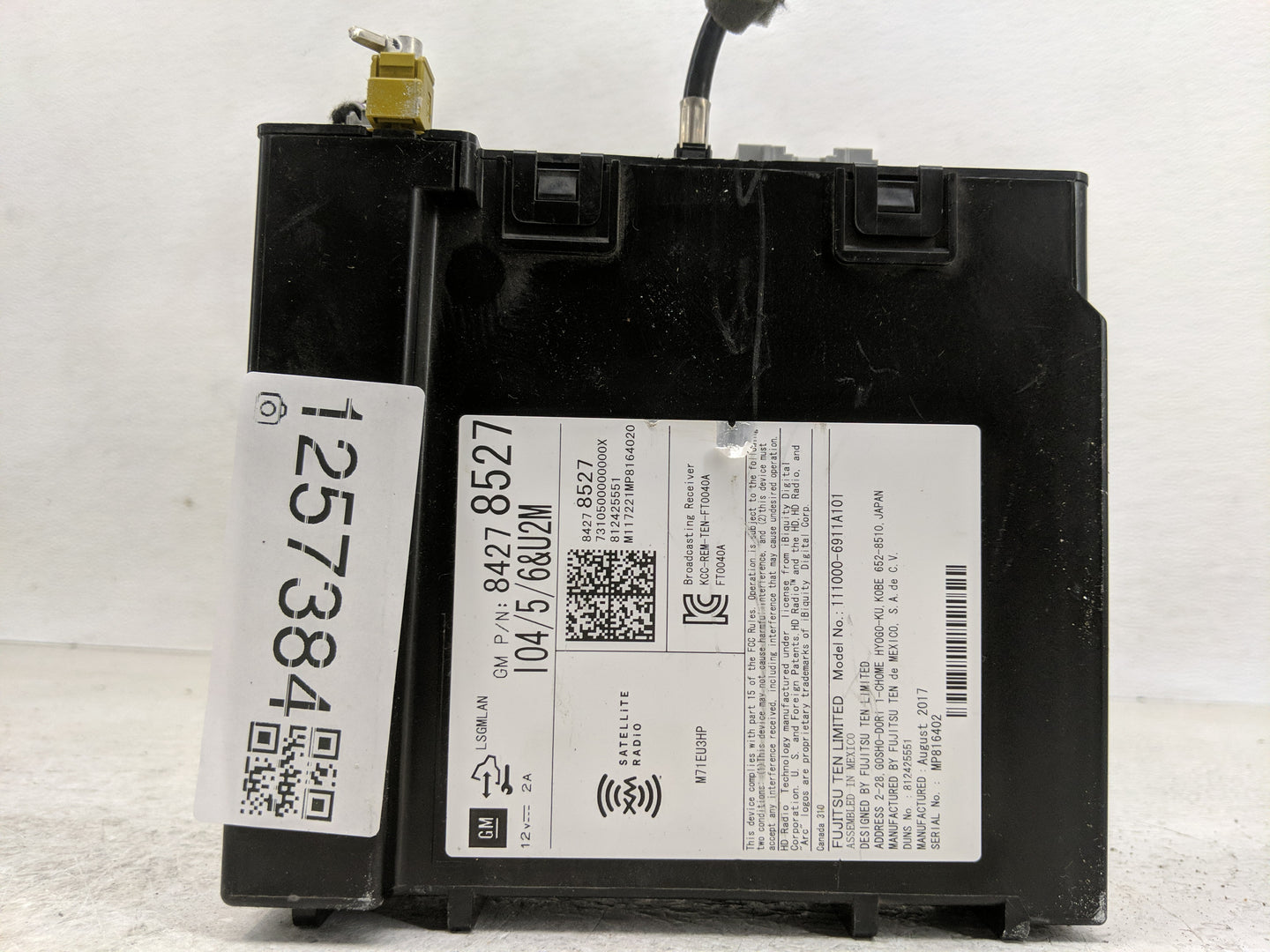 2018 Chevrolet Silverado 1500 Radio AM FM Cd Player Receiver Replacement P/N:84278527 Fits OEM Used Auto Parts - Oemusedauto