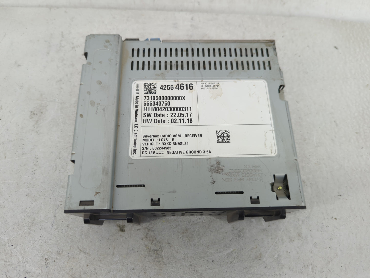2018 Chevrolet Silverado 1500 Radio AM FM Cd Player Receiver Replacement P/N:42554616 Fits Fits 2019 2020 2021 OEM Used Auto
