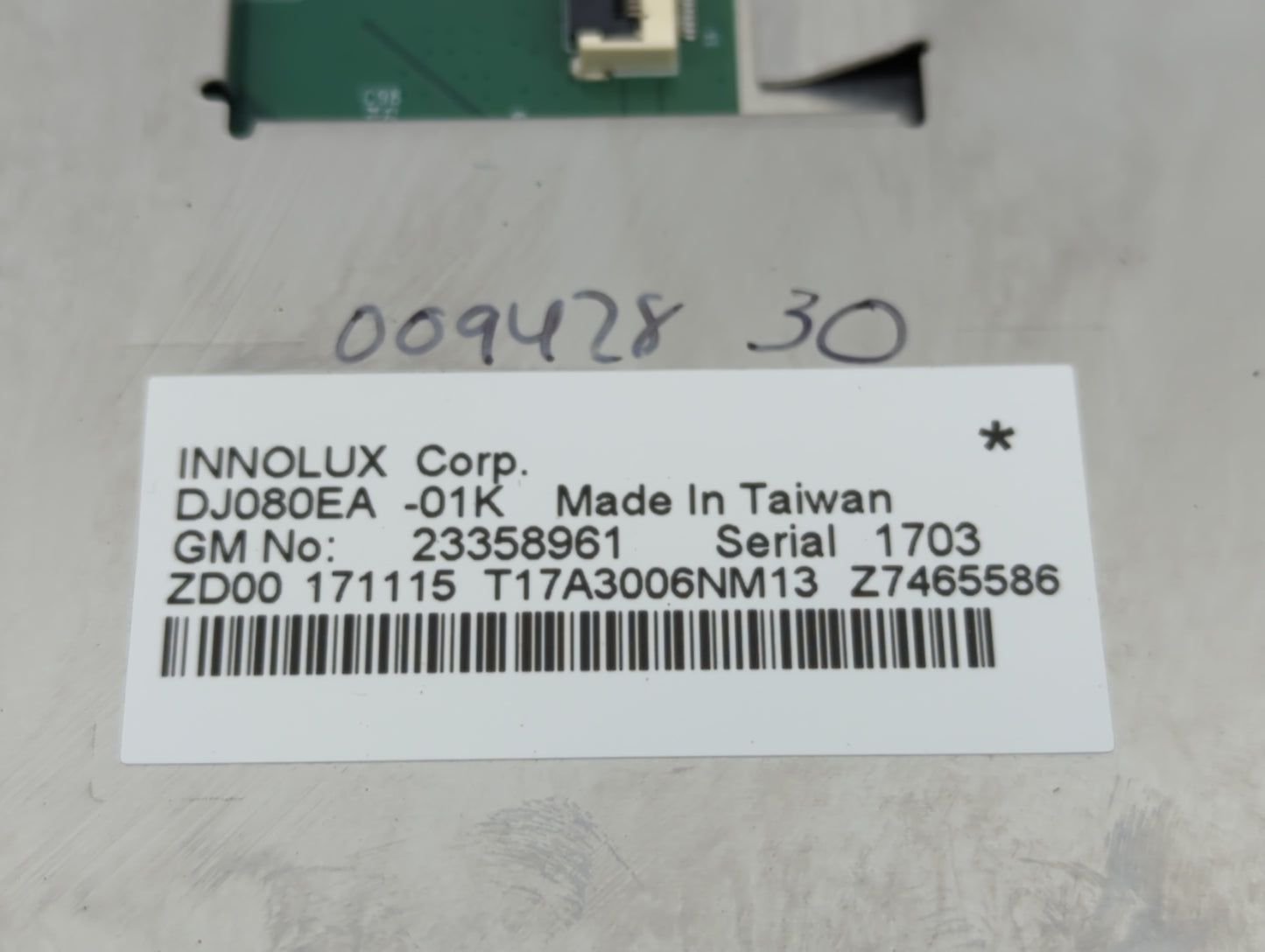 2018 Chevrolet Silverado 1500 Information Display Screen - Oemusedautoparts1.com