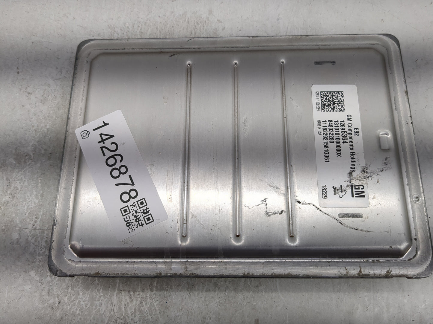 2018 Chevrolet Silverado 1500 PCM Engine Control Computer ECU ECM PCU OEM P/N:848032280 12696364 Fits Fits 2019 OEM Used Aut