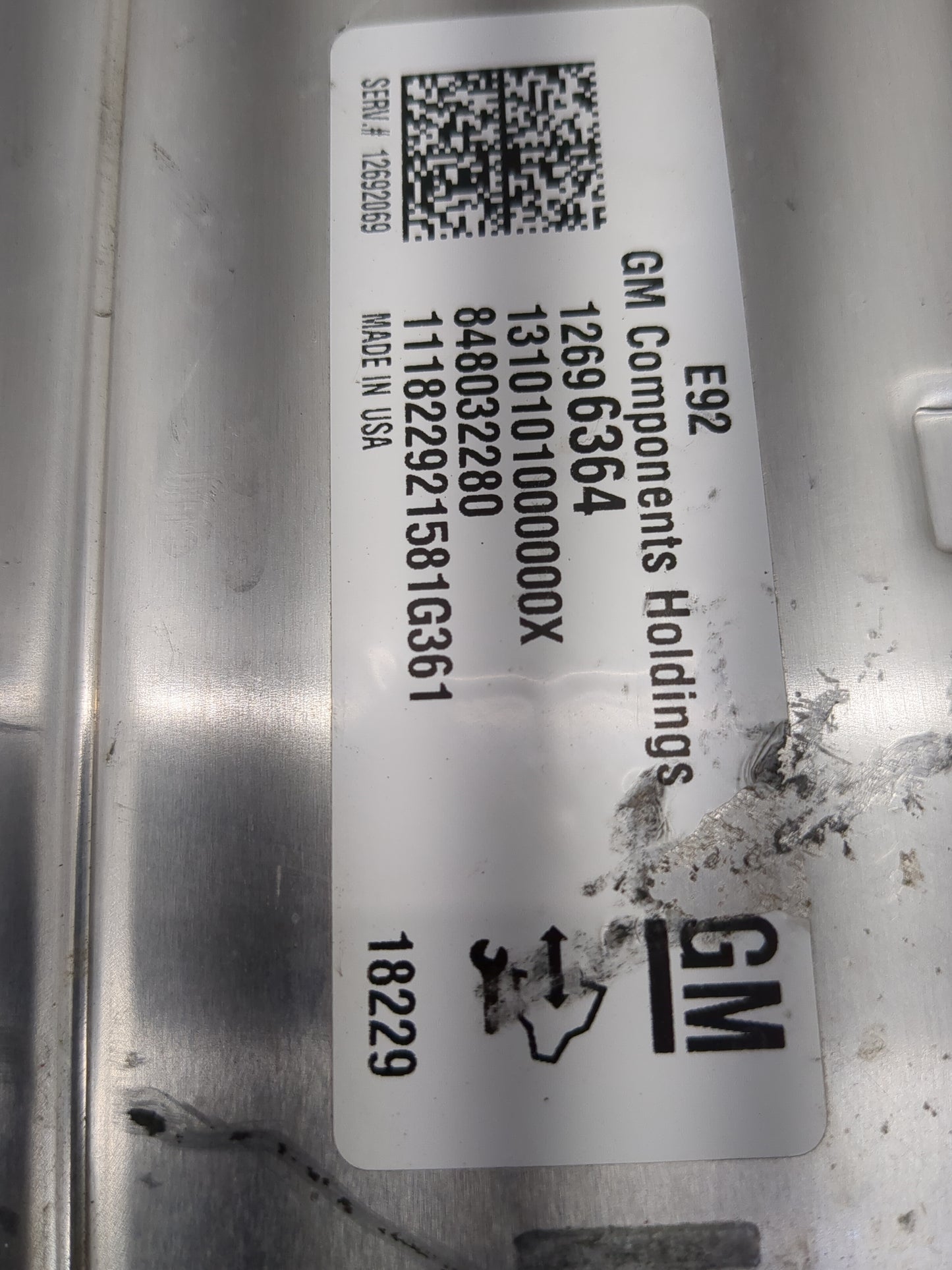 2018 Chevrolet Silverado 1500 PCM Engine Control Computer ECU ECM PCU OEM P/N:848032280 12696364 Fits Fits 2019 OEM Used Aut