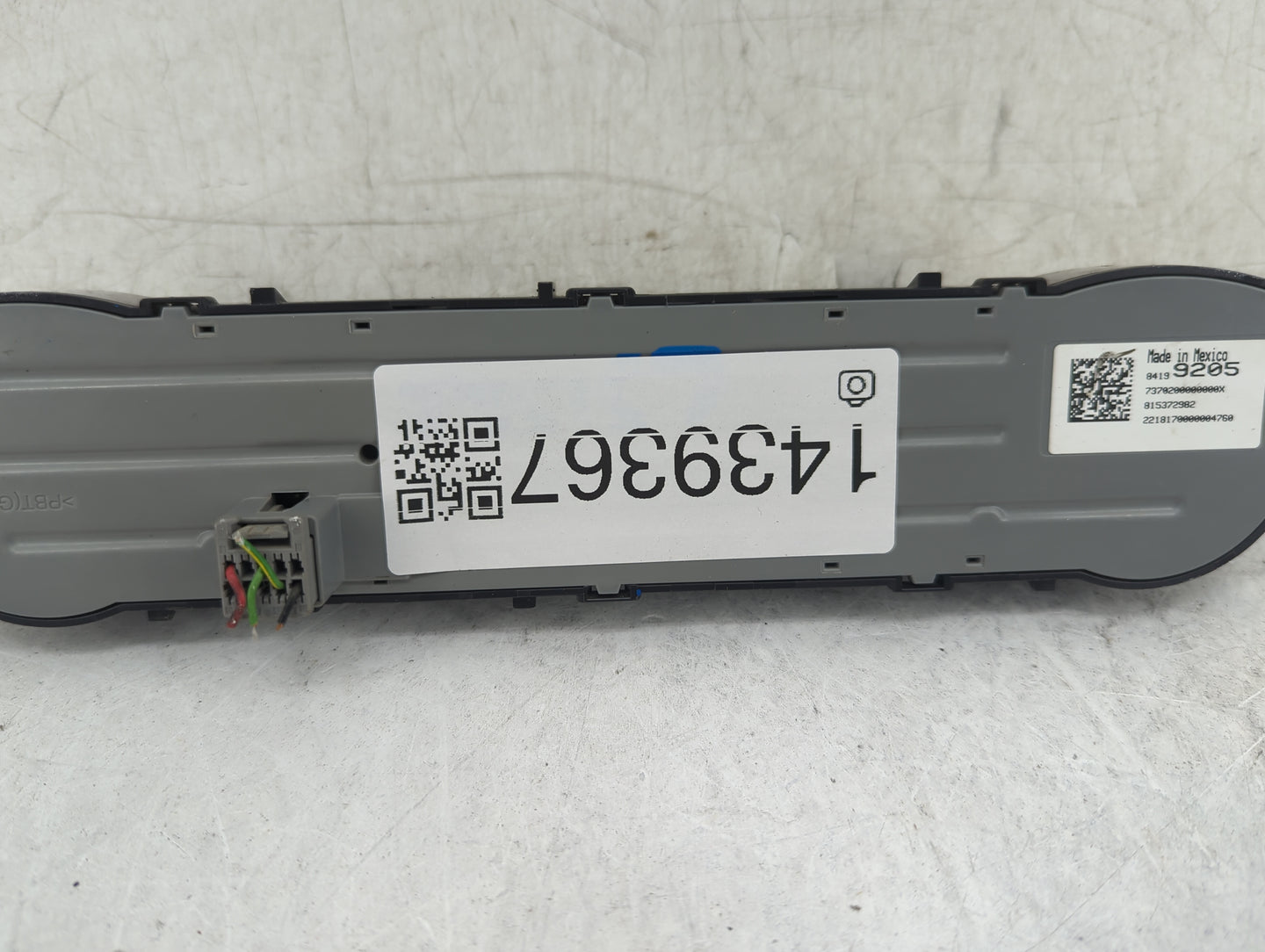 2014-2019 Chevrolet Silverado 1500 Climate Control Module Temperature AC/Heater Replacement P/N:84199205 Fits OEM Used Auto 