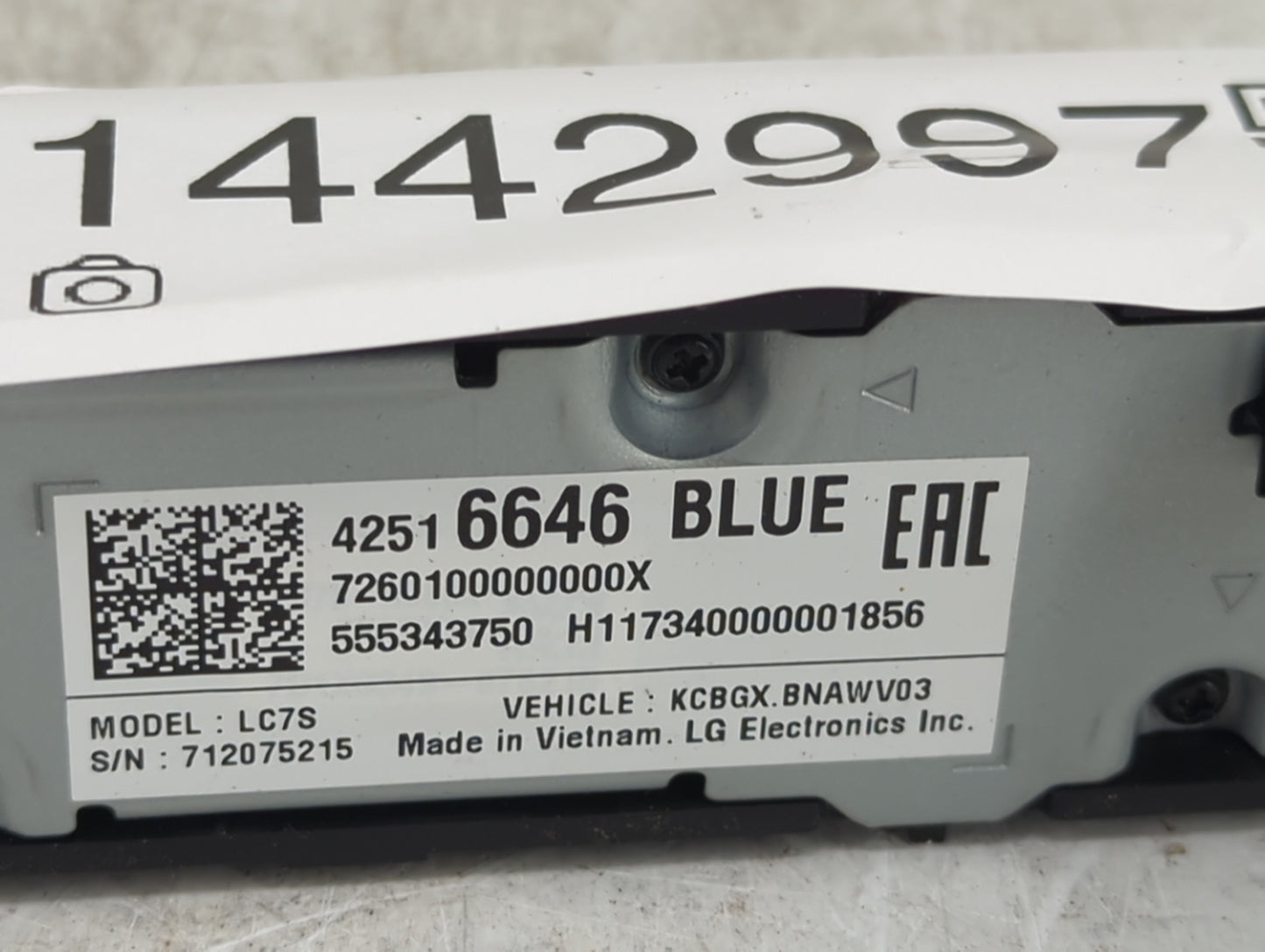 2016-2019 Chevrolet Silverado 1500 Radio AM FM Cd Player Receiver Replacement P/N:42516646 LC7S Fits Fits 2016 2017 2018 201