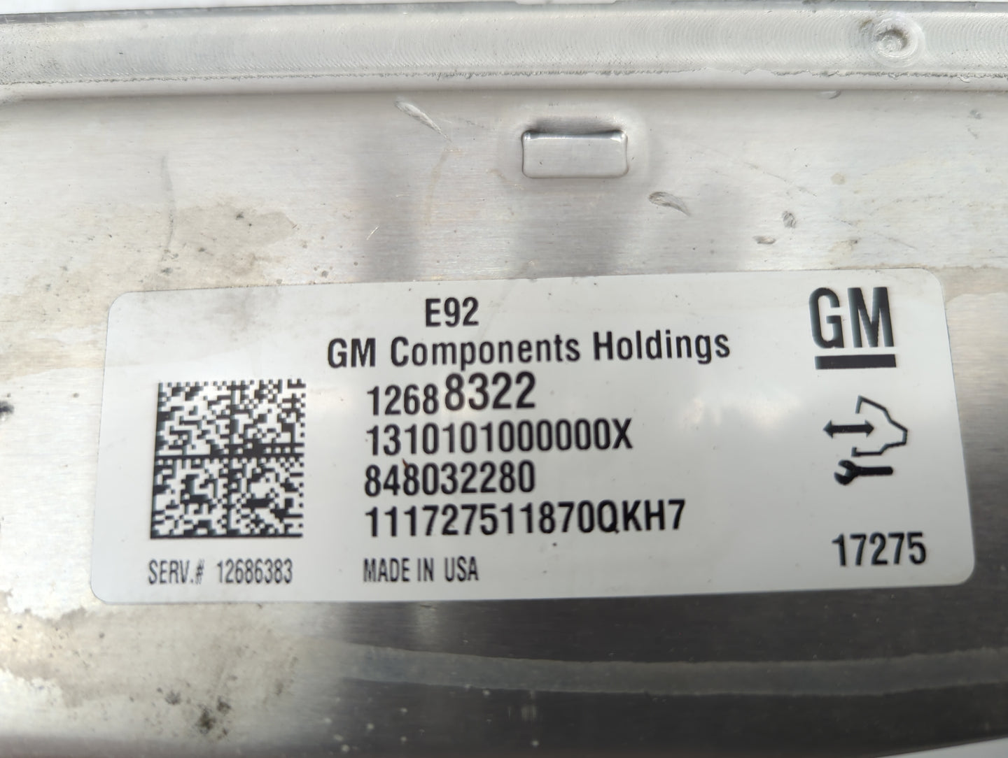 2016-2018 Chevrolet Silverado 1500 PCM Engine Control Computer ECU ECM PCU OEM P/N:12688322 Fits Fits 2016 2017 2018 OEM Use