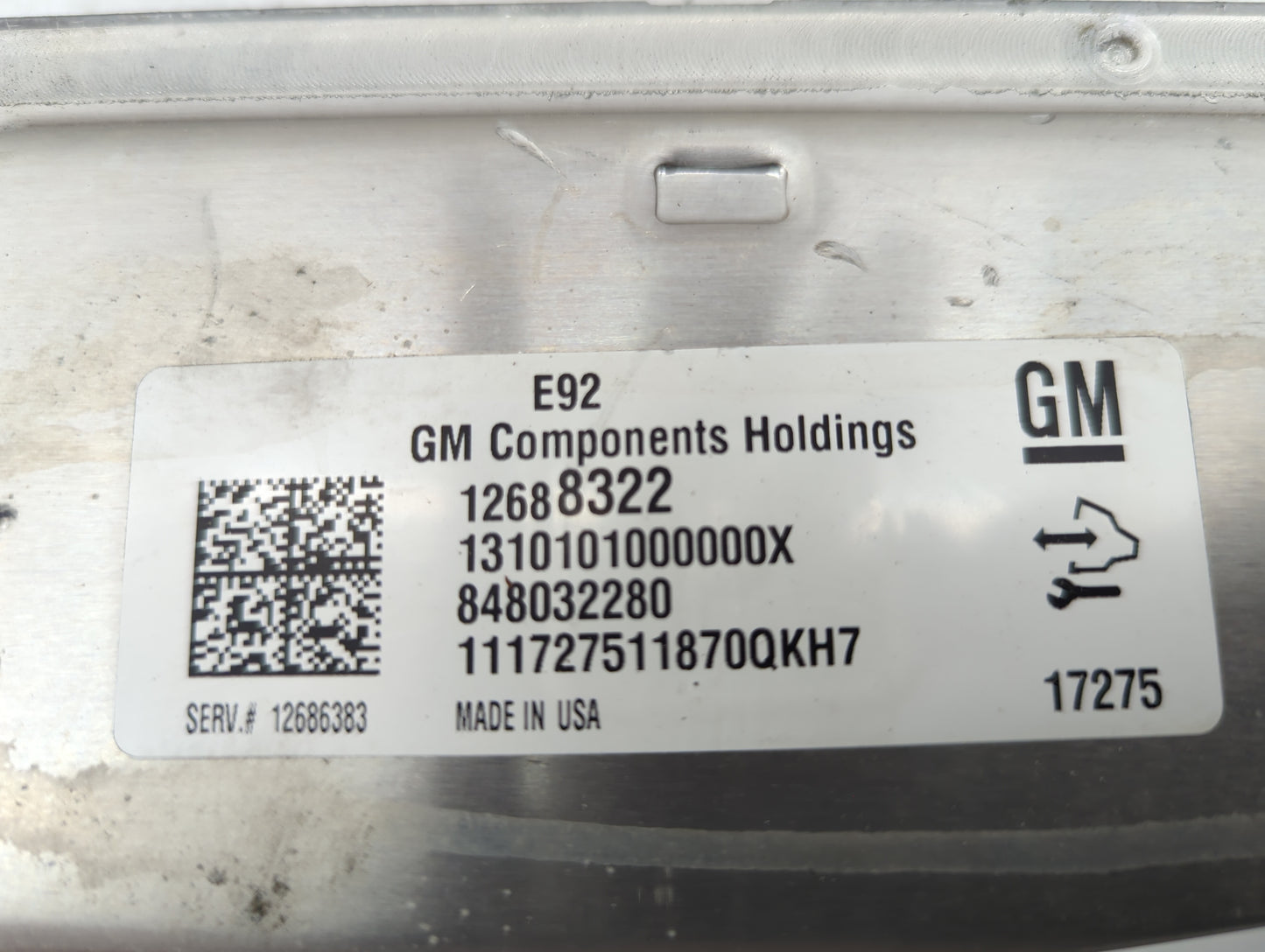 2016-2018 Chevrolet Silverado 1500 PCM Engine Control Computer ECU ECM PCU OEM P/N:12688322 Fits Fits 2016 2017 2018 OEM Use
