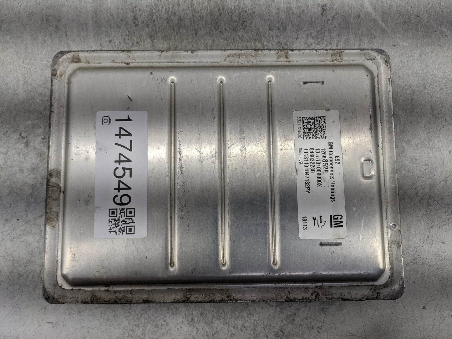 2016-2018 Chevrolet Silverado 1500 PCM Engine Control Computer ECU ECM PCU OEM P/N:12688528 12686383 Fits Fits 2016 2017 201