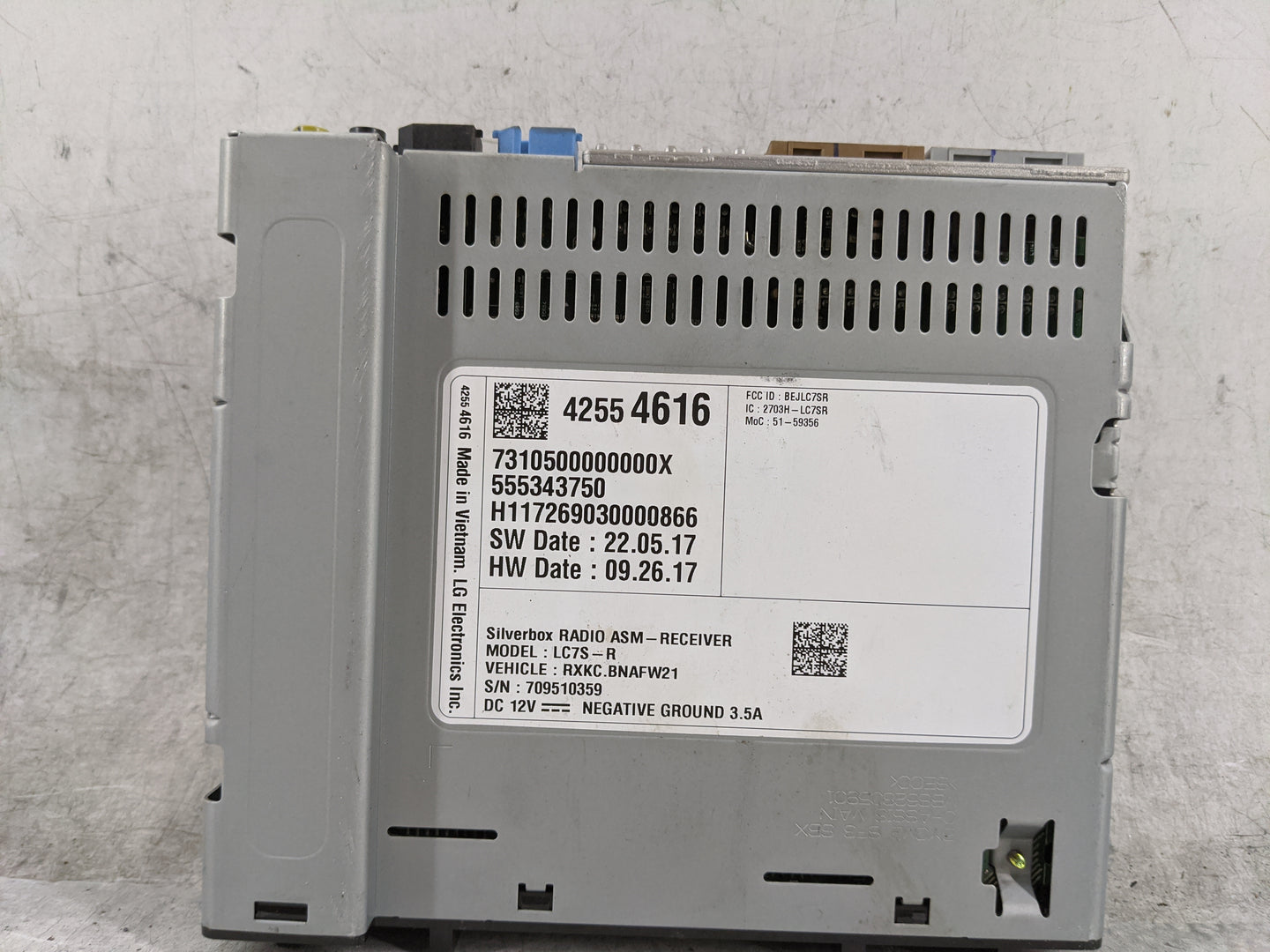 2018 Chevrolet Silverado 1500 Radio AM FM Cd Player Receiver Replacement P/N:42554616 BEJLC7SR Fits Fits 2019 2020 2021 OEM 