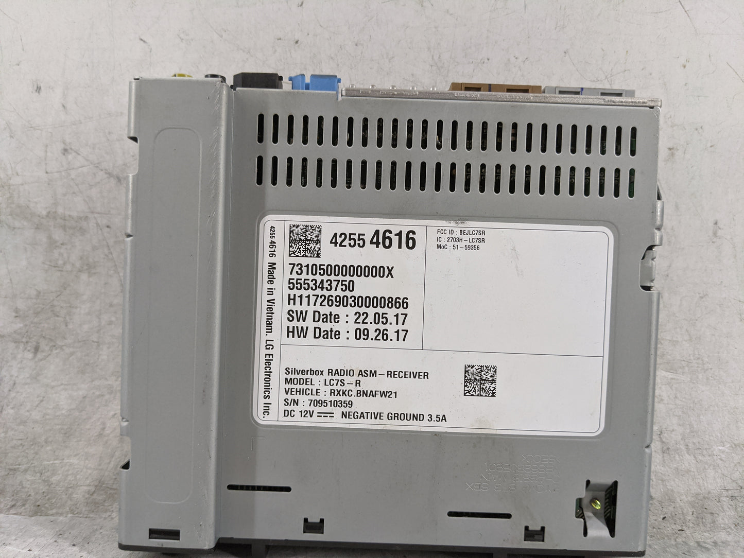 2018 Chevrolet Silverado 1500 Radio AM FM Cd Player Receiver Replacement P/N:42554616 BEJLC7SR Fits Fits 2019 2020 2021 OEM 