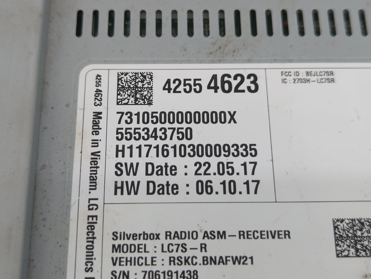 2018-2018 Chevrolet Silverado 1500 Am Fm Cd Player Radio Receiver - Oemusedautoparts1.com