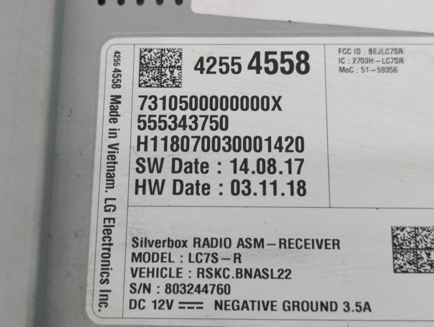 2018-2018 Chevrolet Silverado 1500 Am Fm Cd Player Radio Receiver - Oemusedautoparts1.com