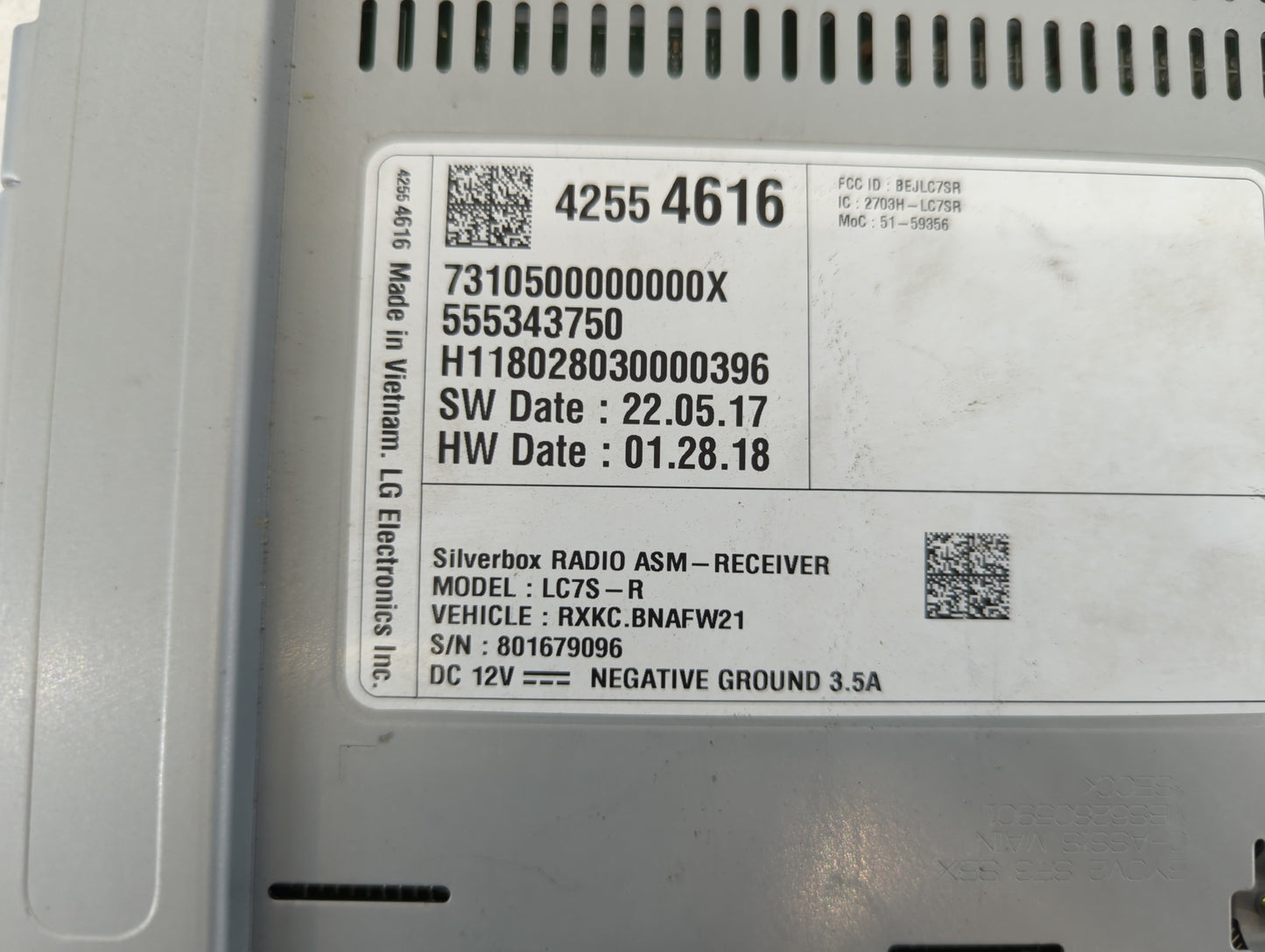 2018-2018 Chevrolet Silverado 1500 Am Fm Cd Player Radio Receiver - Oemusedautoparts1.com