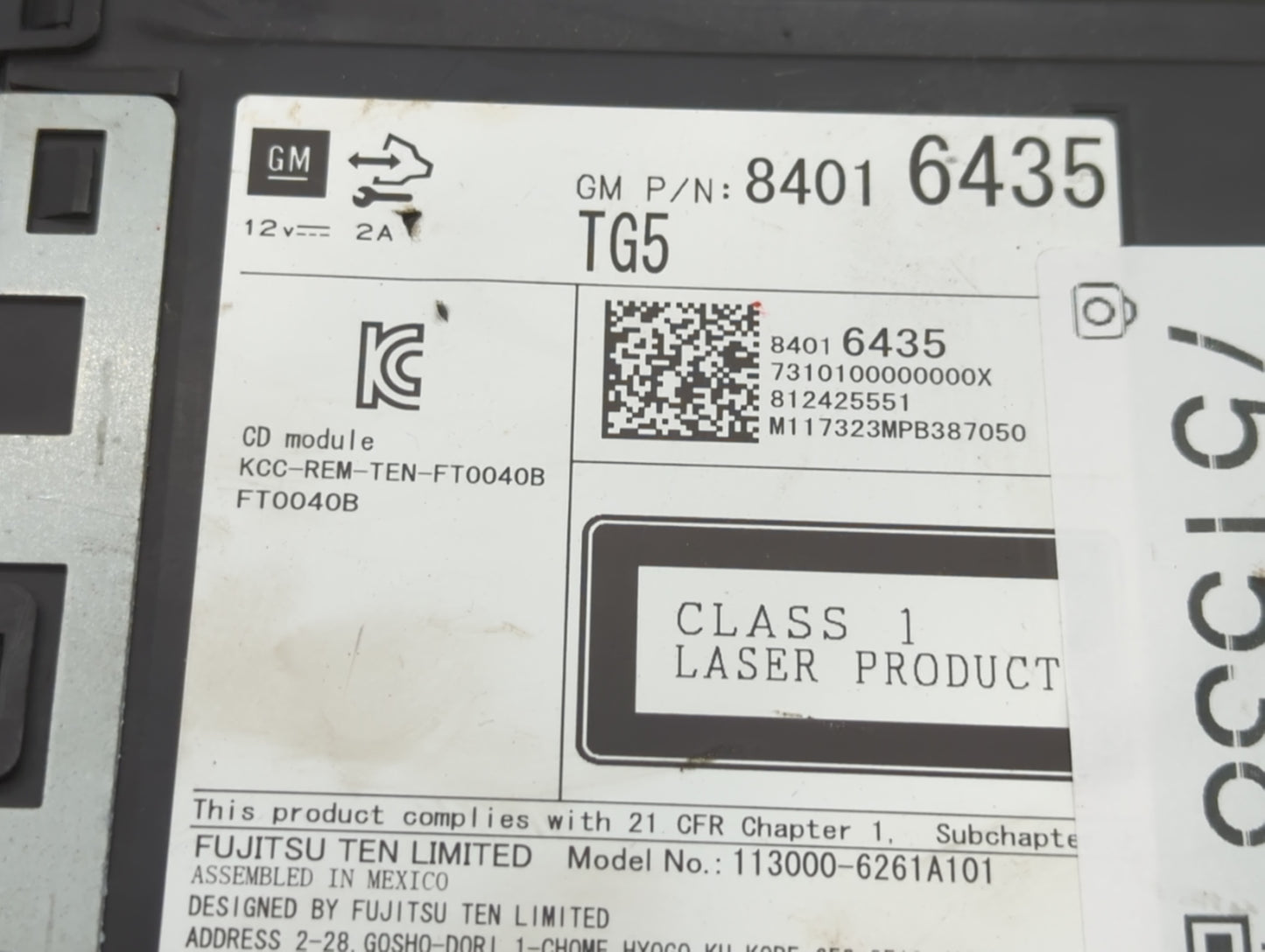 2015-2019 Chevrolet Silverado 1500 Am Fm Cd Player Radio Receiver - Oemusedautoparts1.com