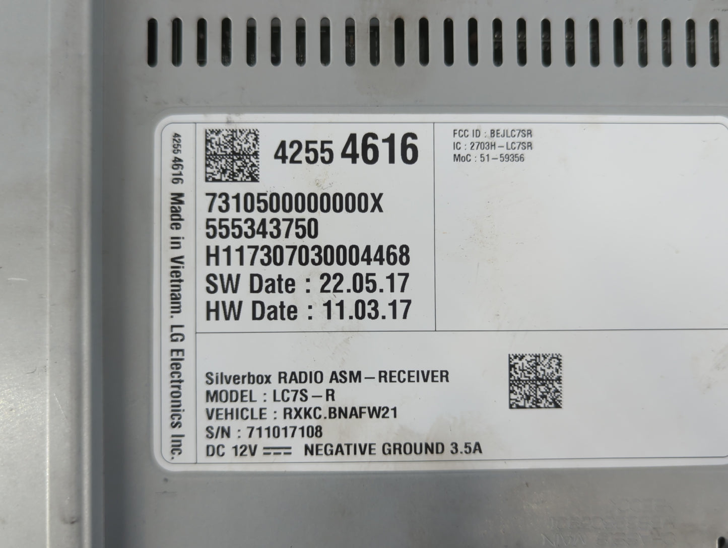 2018 Chevrolet Silverado 1500 Radio AM FM Cd Player Receiver Replacement P/N:42554616 Fits Fits 2019 2020 2021 OEM Used Auto