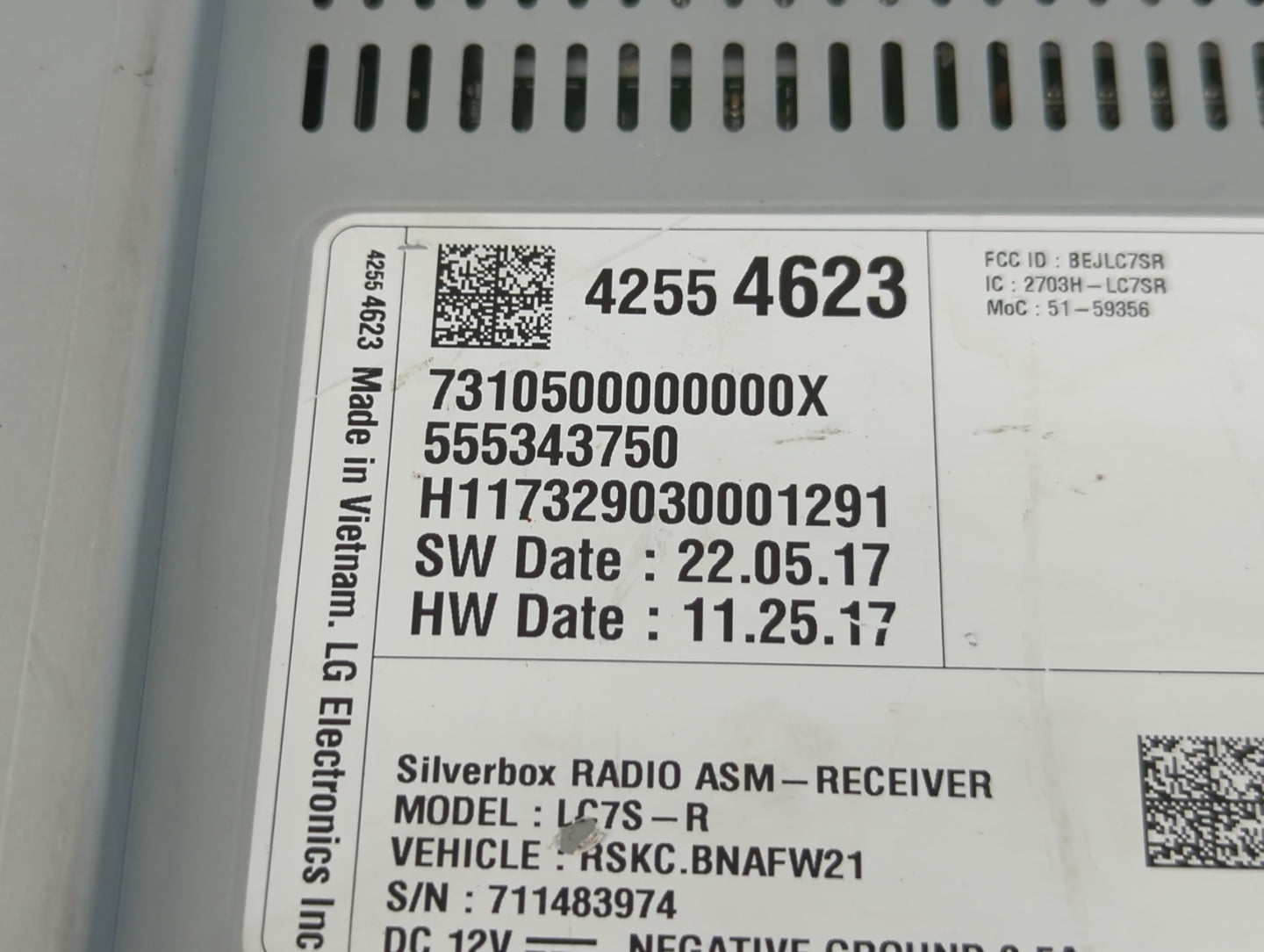 2018 Chevrolet Silverado 1500 Radio AM FM Cd Player Receiver Replacement P/N:42554623 42554558 Fits Fits 2019 OEM Used Auto 