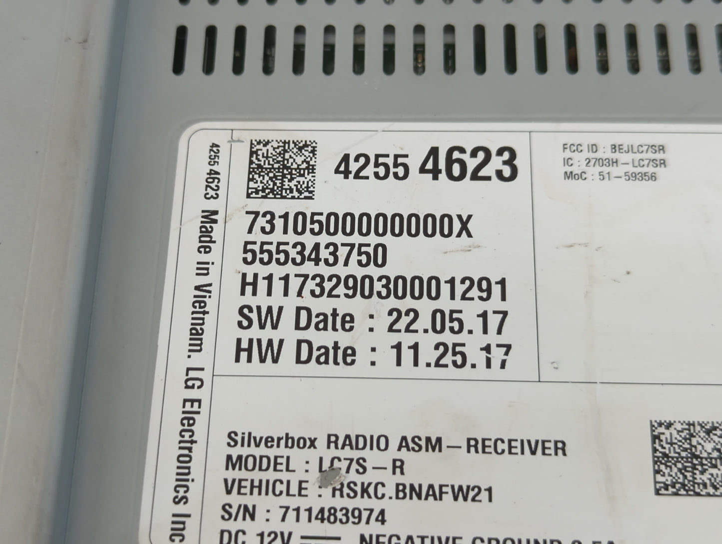 2018 Chevrolet Silverado 1500 Radio AM FM Cd Player Receiver Replacement P/N:42554623 42554558 Fits Fits 2019 OEM Used Auto 