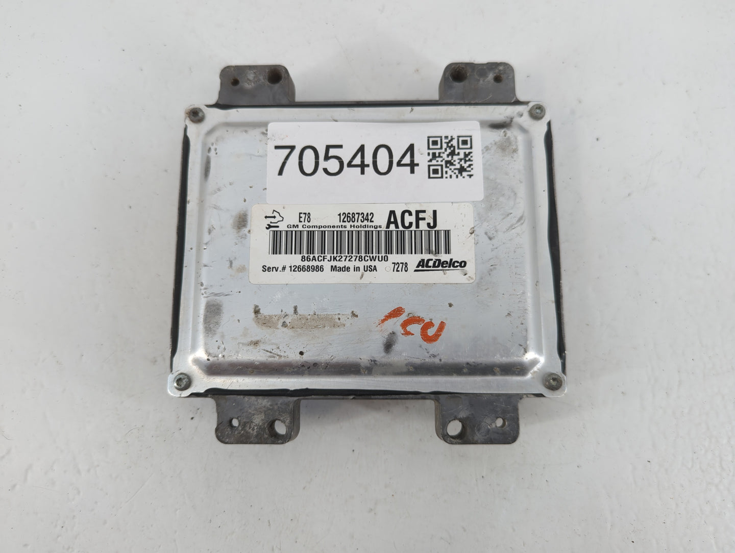2018 Chevrolet Silverado 2500 PCM Engine Control Computer ECU ECM PCU OEM P/N:12687342 12668986 Fits Fits 2017 2019 2020 202