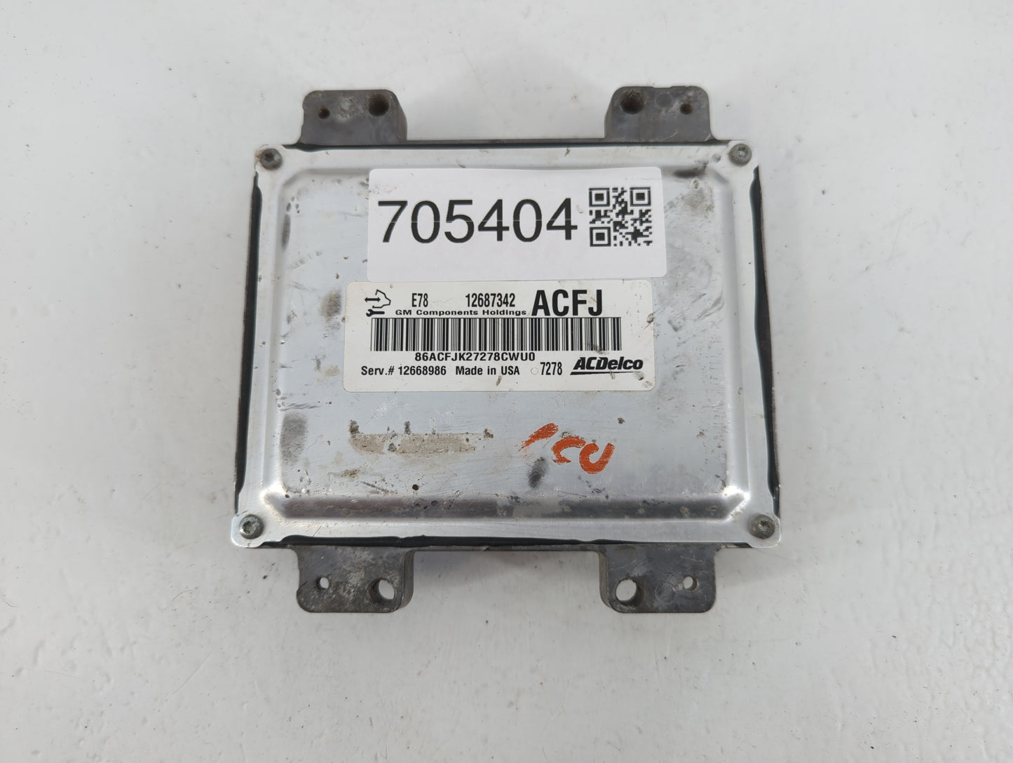 2018 Chevrolet Silverado 2500 PCM Engine Control Computer ECU ECM PCU OEM P/N:12687342 12668986 Fits Fits 2017 2019 2020 202