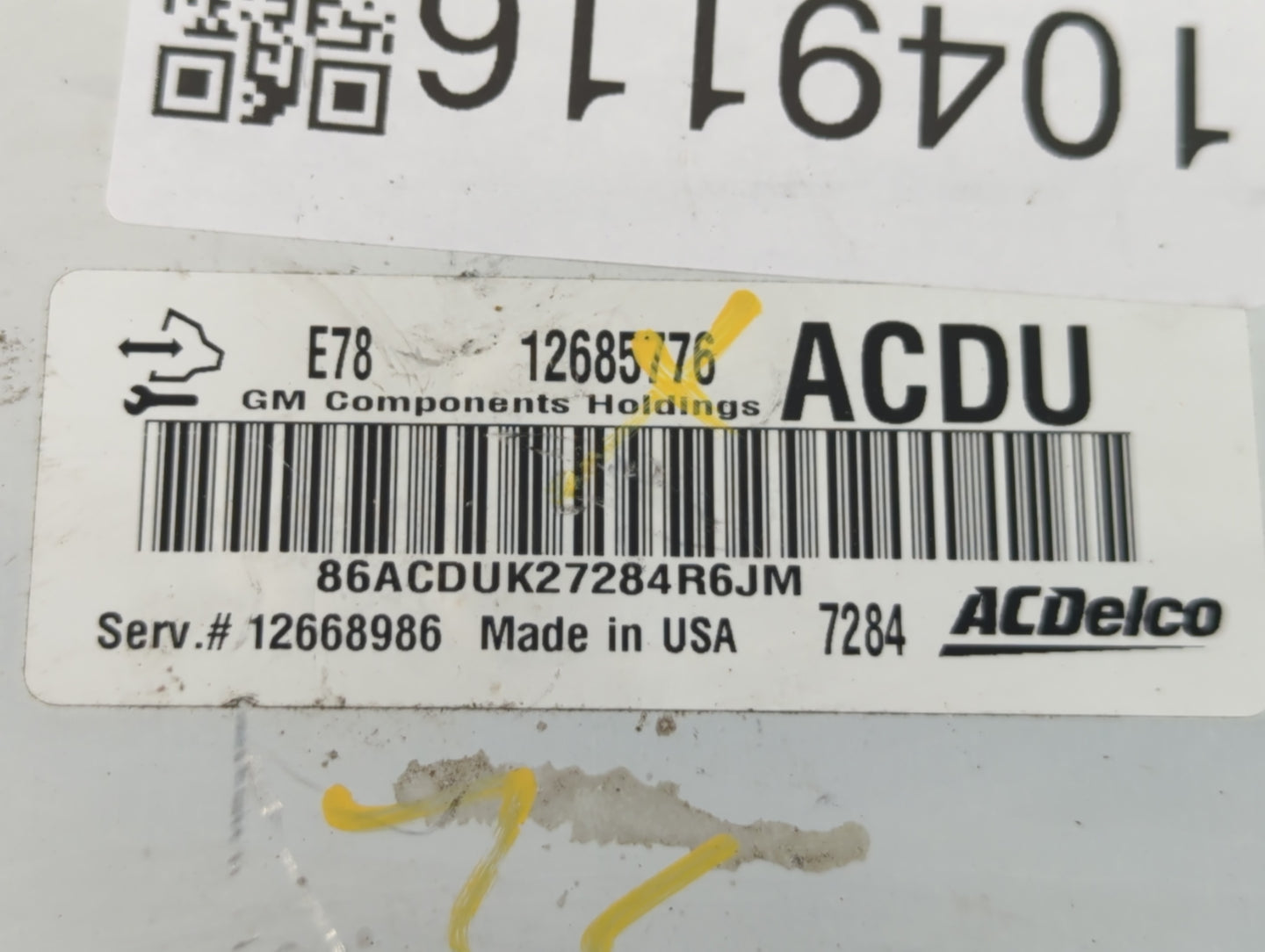 2017-2019 Chevrolet Sonic PCM Engine Control Computer ECU ECM PCU OEM P/N:12685776 Fits Fits 2017 2018 2019 2020 2021 OEM Us