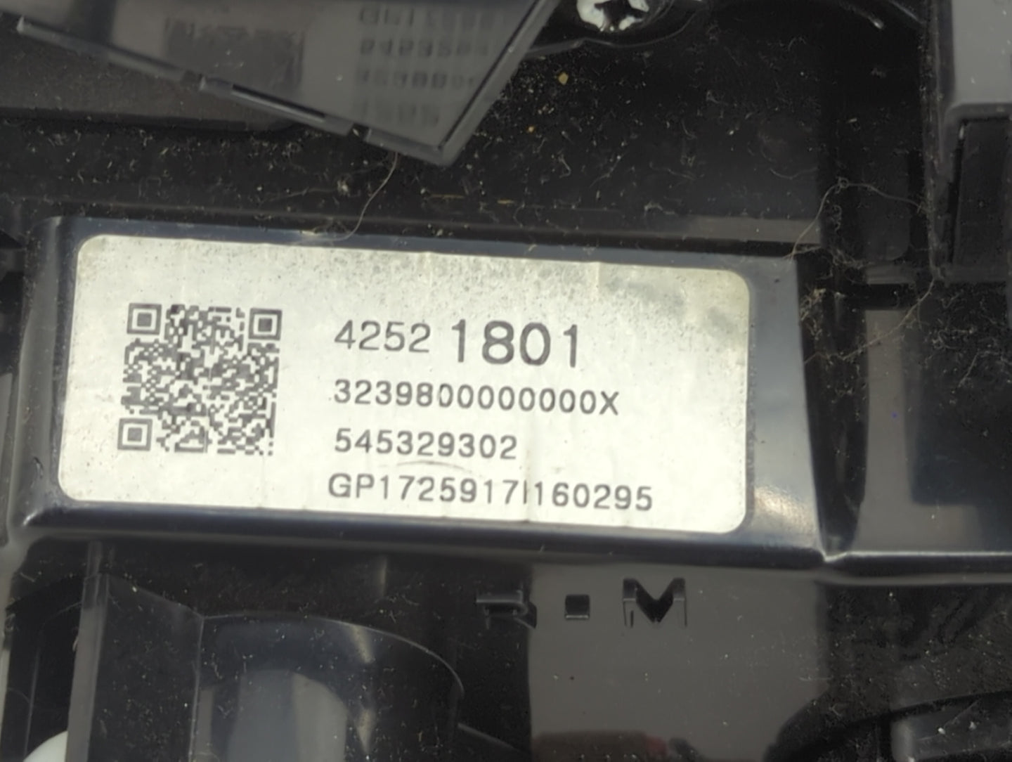 2017-2019 Chevrolet Sonic Climate Control Module Temperature AC/Heater Replacement P/N:545329302 42521801 Fits OEM Used Auto