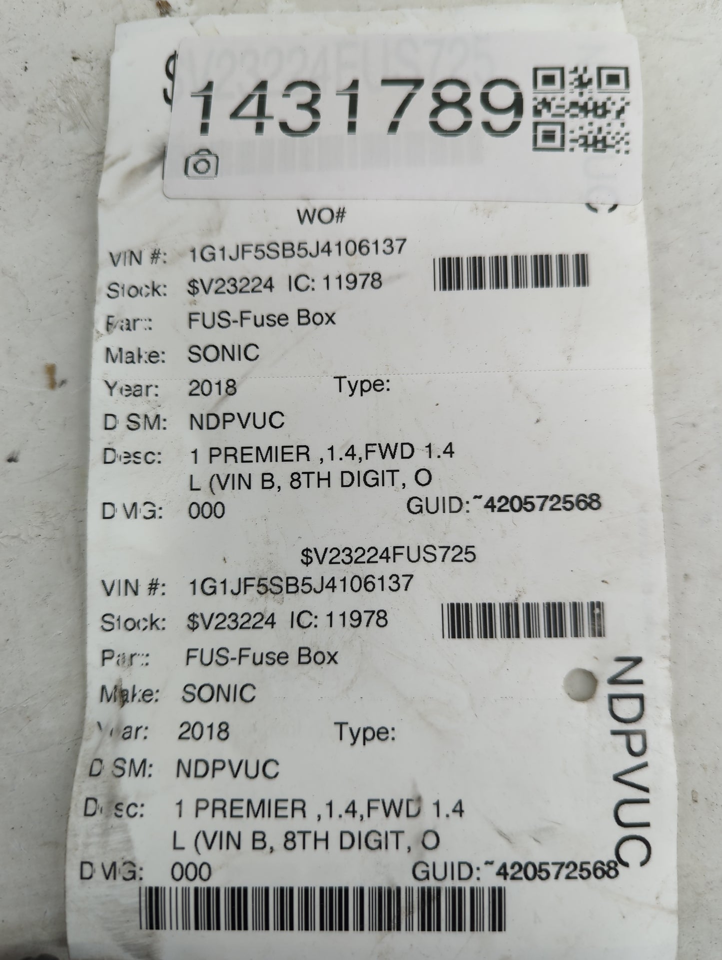 2017-2019 Chevrolet Sonic ABS Pump Control Module Replacement P/N:42573471 078286829, 923471NMJTD1L04C Fits Fits 2017 2018 2