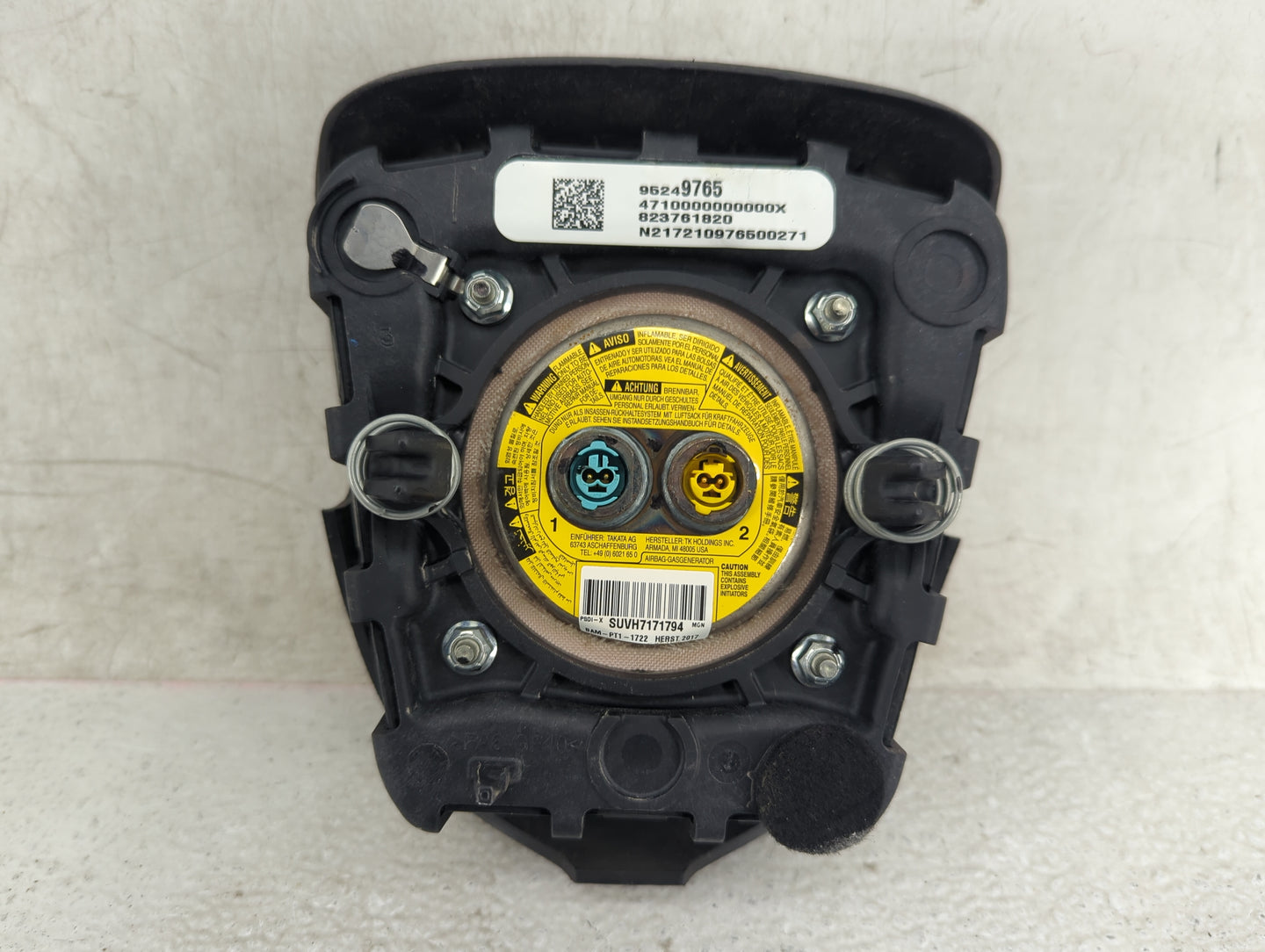 2014-2019 Chevrolet Sonic Air Bag Driver Left Steering Wheel Mounted P/N:95249765 4710000000000X Fits OEM Used Auto Parts - 