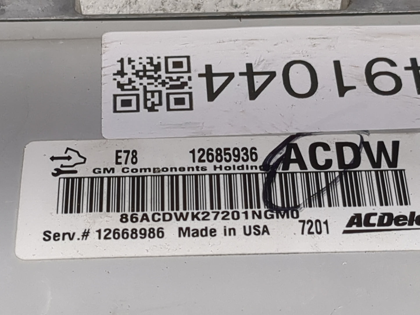 2017-2019 Chevrolet Sonic PCM Engine Control Computer ECU ECM PCU OEM P/N:12685936 12668986 Fits Fits 2017 2018 2019 2020 20