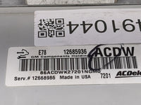 2017-2019 Chevrolet Sonic PCM Engine Control Computer ECU ECM PCU OEM P/N:12685936 12668986 Fits Fits 2017 2018 2019 2020 20