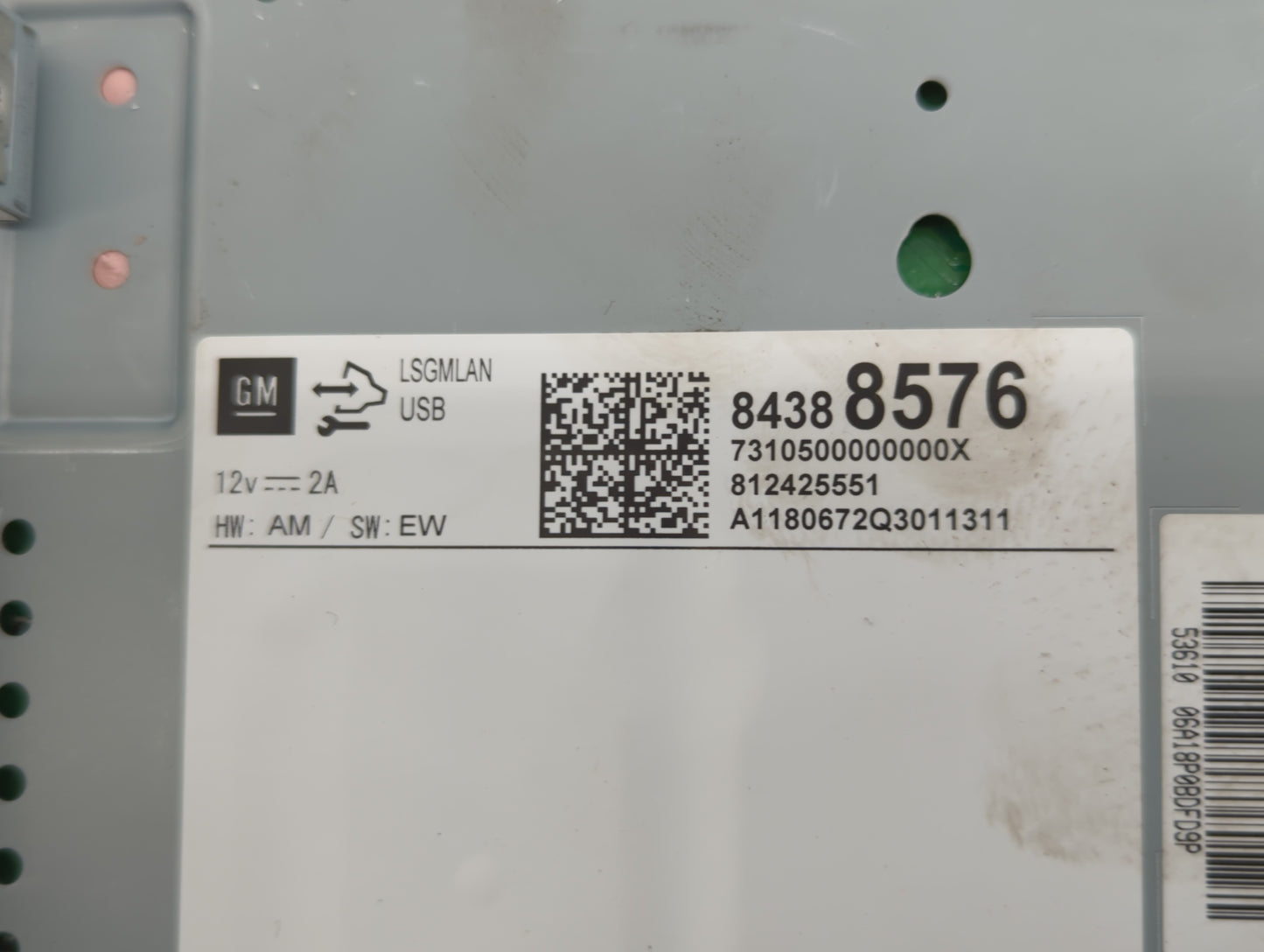 2018-2018 Chevrolet Sonic Am Fm Cd Player Radio Receiver - Oemusedautoparts1.com