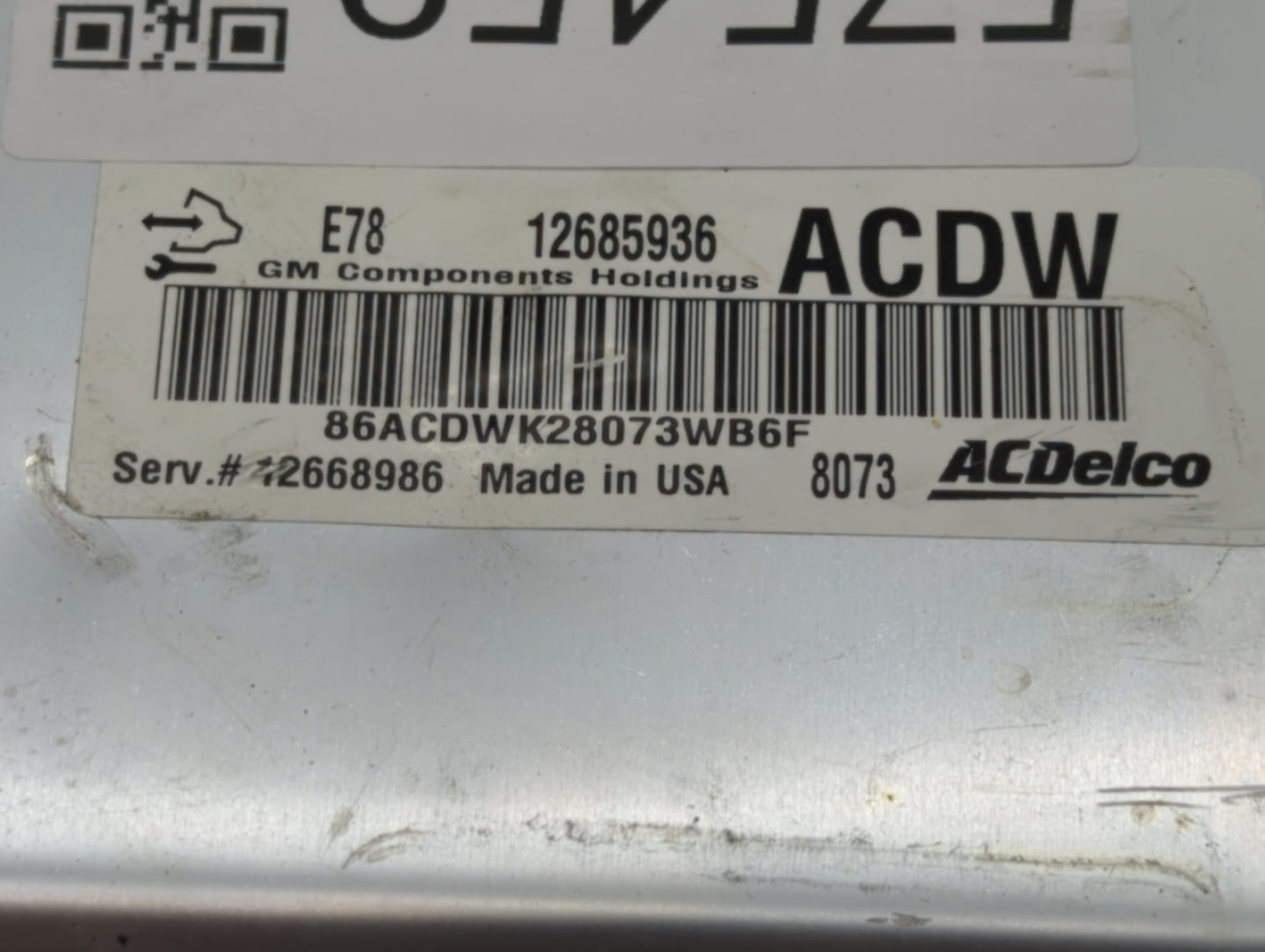 2017-2019 Chevrolet Sonic PCM Engine Control Computer ECU ECM PCU OEM P/N:126859336 Fits Fits 2017 2018 2019 2020 2021 OEM U