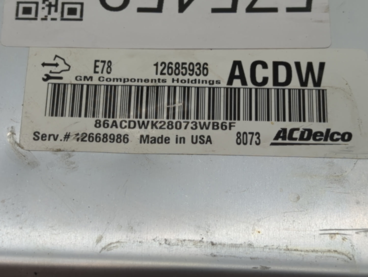 2017-2019 Chevrolet Sonic PCM Engine Control Computer ECU ECM PCU OEM P/N:126859336 Fits Fits 2017 2018 2019 2020 2021 OEM U