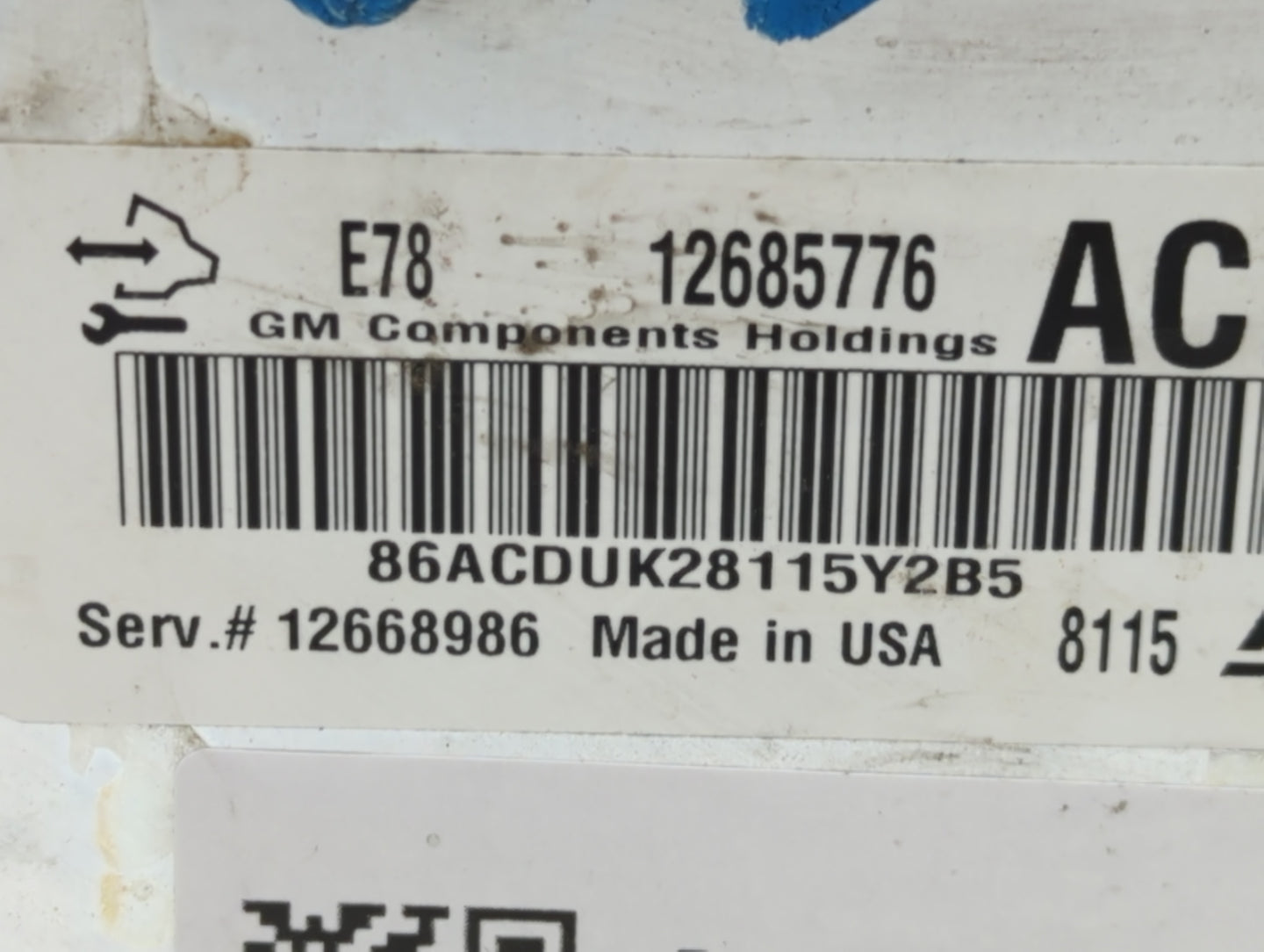 2017-2019 Chevrolet Sonic PCM Engine Control Computer ECU ECM PCU OEM P/N:12668986 12685776 Fits Fits 2017 2018 2019 2020 20