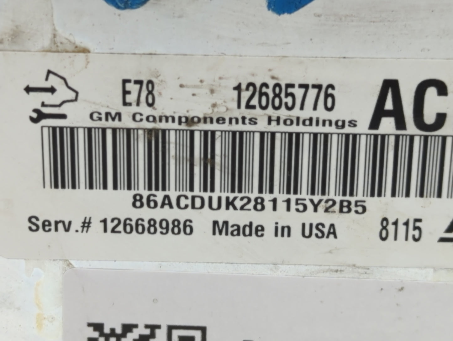 2017-2019 Chevrolet Sonic PCM Engine Control Computer ECU ECM PCU OEM P/N:12668986 12685776 Fits Fits 2017 2018 2019 2020 20