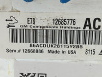2017-2019 Chevrolet Sonic PCM Engine Control Computer ECU ECM PCU OEM P/N:12668986 12685776 Fits Fits 2017 2018 2019 2020 20