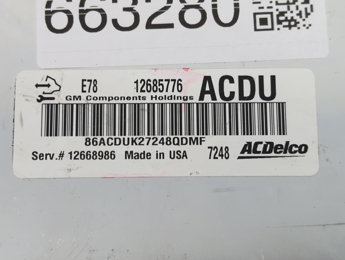 2017-2019 Chevrolet Sonic PCM Engine Control Computer ECU ECM PCU OEM P/N:E78 12685776 12685776 Fits Fits 2017 2018 2019 202