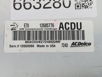 2017-2019 Chevrolet Sonic PCM Engine Control Computer ECU ECM PCU OEM P/N:E78 12685776 12685776 Fits Fits 2017 2018 2019 202