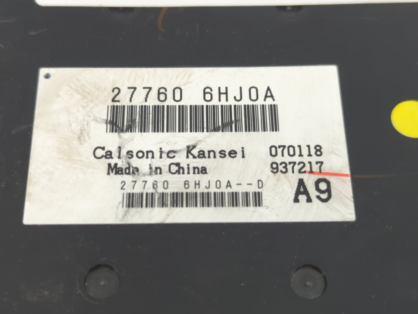 2018 Chevrolet Spark Climate Control Module Temperature AC/Heater Replacement P/N:27760 6HJ0A 27760 6HJ0A--D Fits OEM Used A
