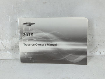 2018 Chevrolet Traverse Owners Manual Book Guide P/N:23168733 A OEM Used Auto Parts - Oemusedautoparts1.com