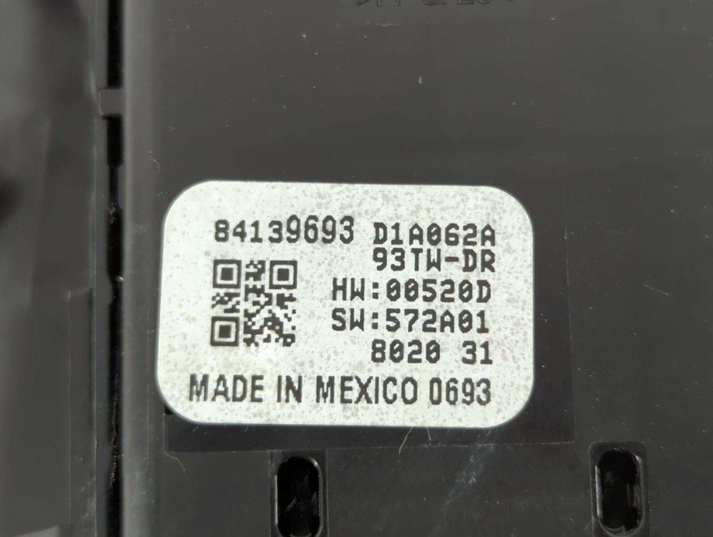 2018-2022 Chevrolet Traverse Master Power Window Switch Replacement Driver Side Left P/N:84139693 Fits OEM Used Auto Parts -