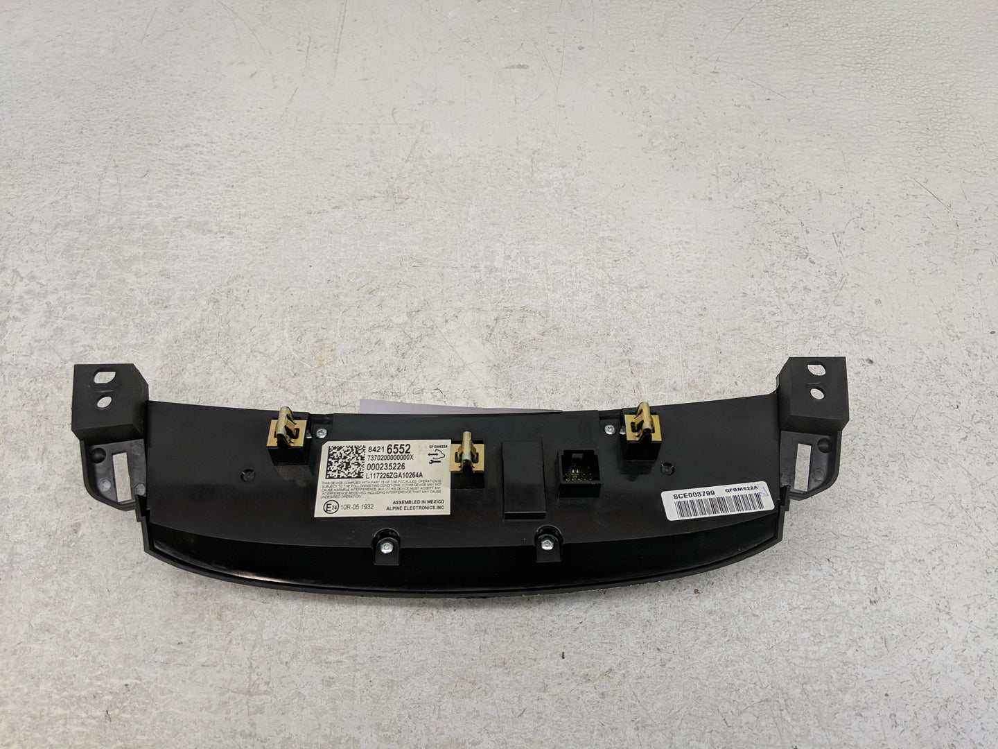 2018 Chevrolet Traverse Climate Control Module Temperature AC/Heater Replacement P/N:000235226 84216552 Fits OEM Used Auto P