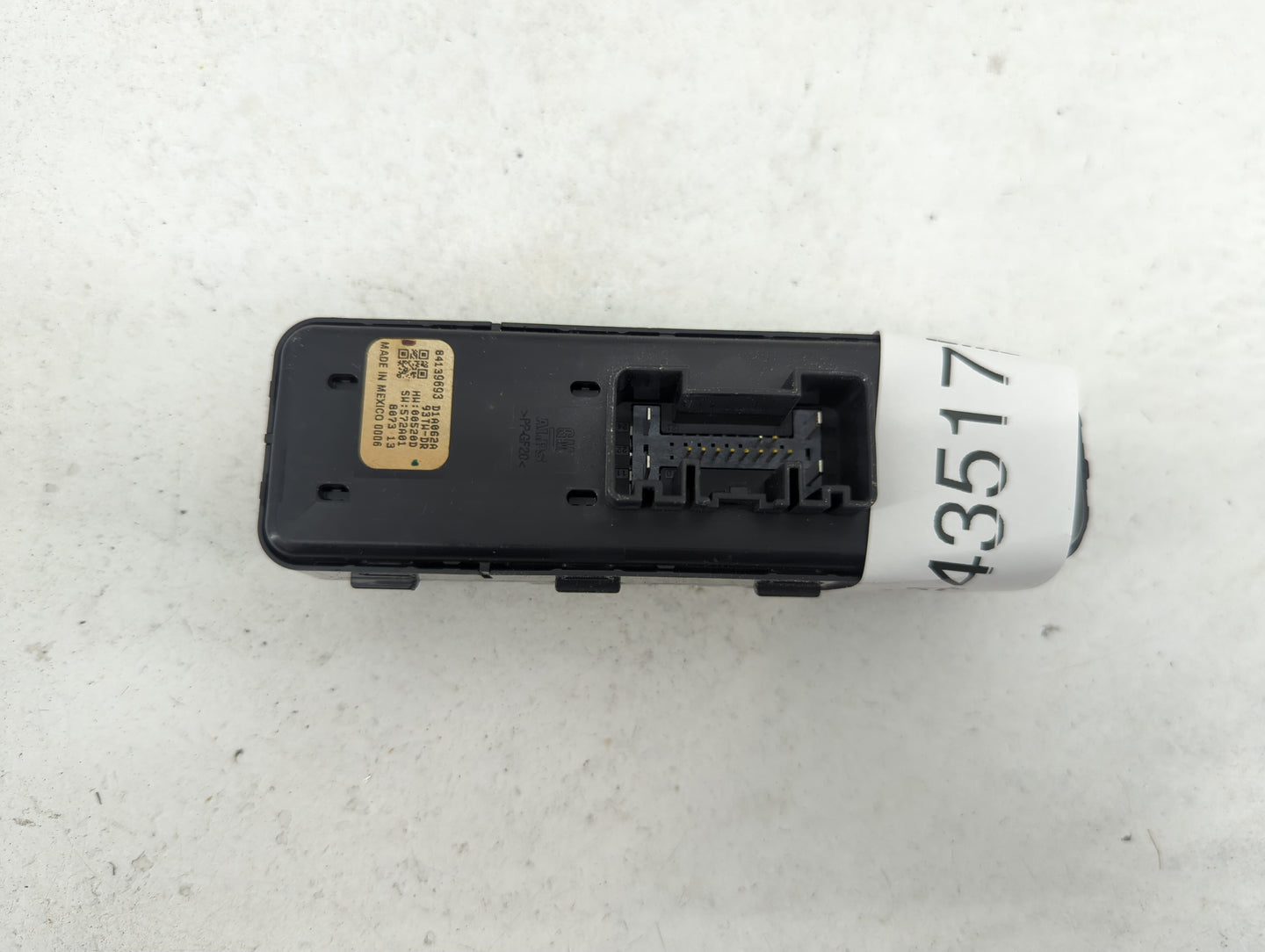 2018 Chevrolet Traverse Master Power Window Switch Replacement Driver Side Left P/N:84139693 D1A062A Fits Fits 2017 2019 202