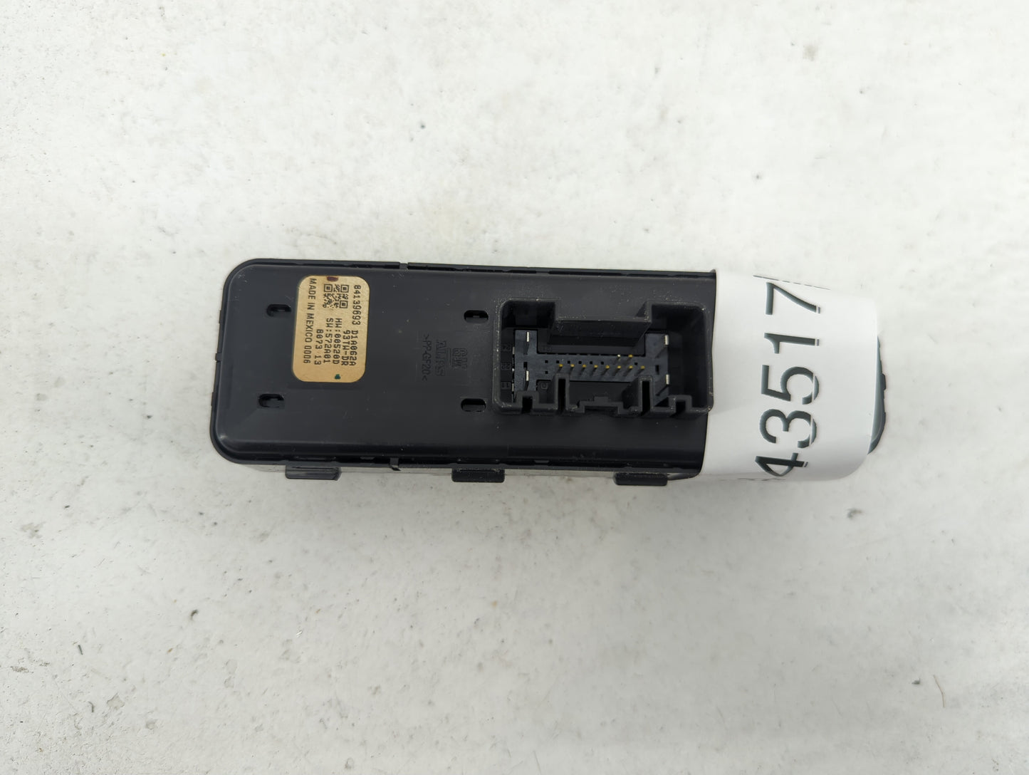 2018 Chevrolet Traverse Master Power Window Switch Replacement Driver Side Left P/N:84139693 D1A062A Fits Fits 2017 2019 202