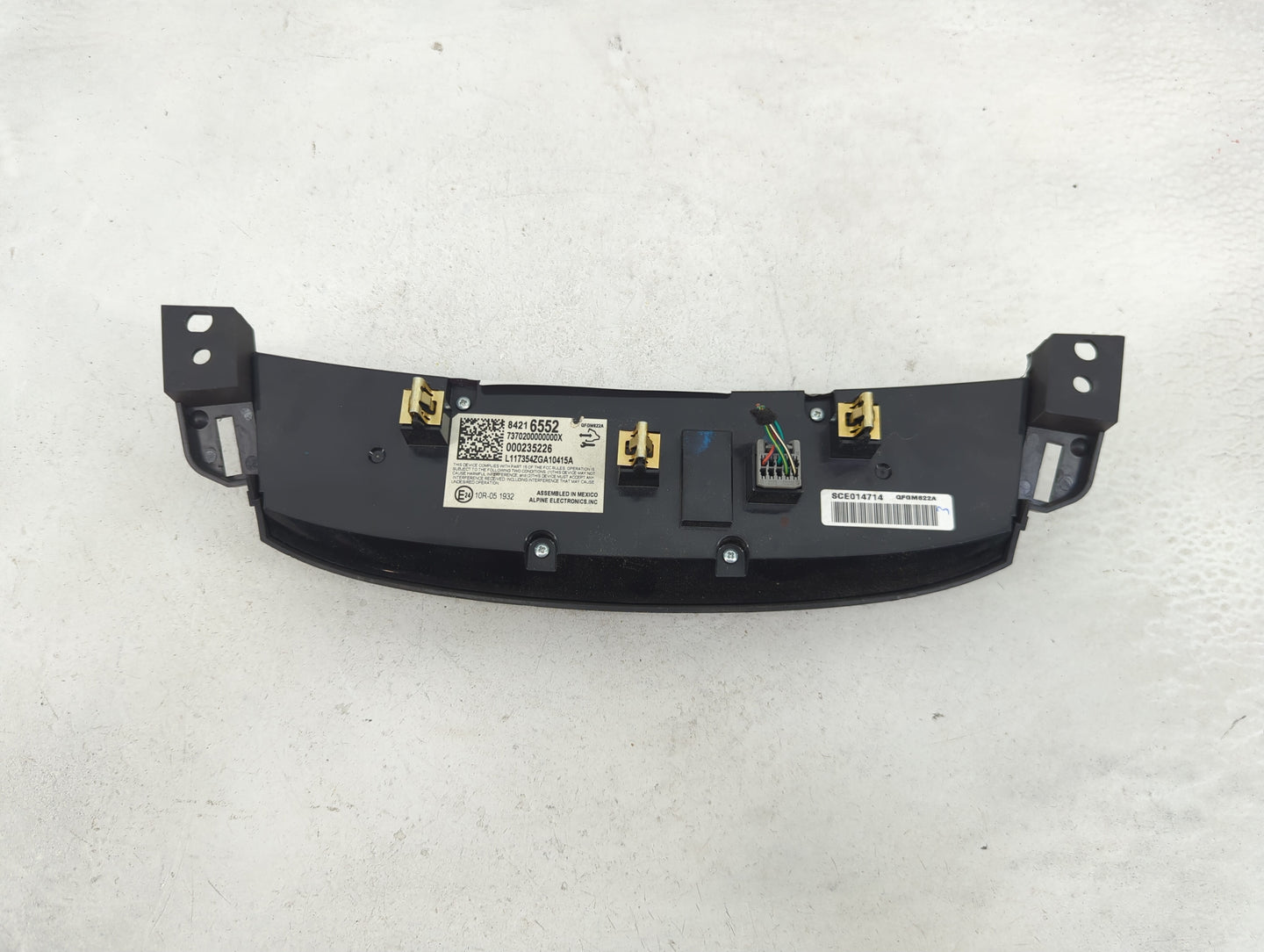 2018 Chevrolet Traverse Climate Control Module Temperature AC/Heater Replacement P/N:84216552 7370200000000X Fits OEM Used A