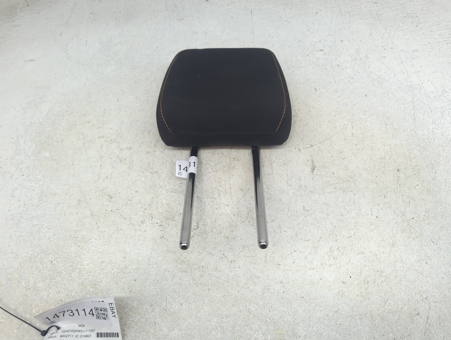 2018 Chevrolet Traverse Headrest Head Rest Rear Seat Fits OEM Used Auto Parts - Oemusedautoparts1.com