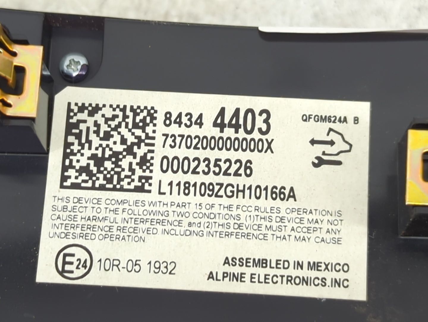 2018 Chevrolet Traverse Climate Control Module Temperature AC/Heater Replacement P/N:84344403 QFGM624A, 7370200000000X Fits 