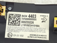 2018 Chevrolet Traverse Climate Control Module Temperature AC/Heater Replacement P/N:84344403 QFGM624A, 7370200000000X Fits 