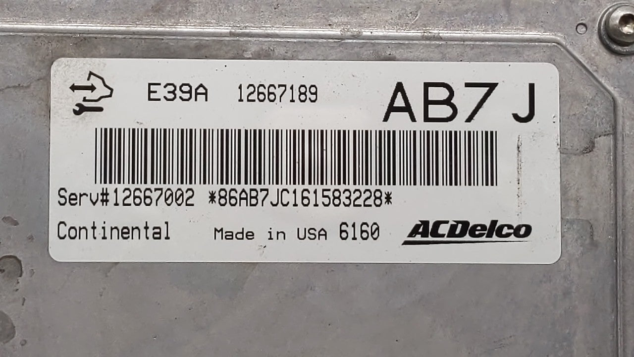2017 Chevrolet Traverse PCM Engine Control Computer ECU ECM PCU OEM P/N:12667189 12670801, 12694743 Fits Fits 2018 2019 2020