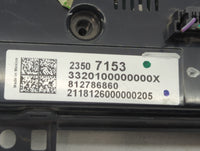 2018-2022 Chevrolet Traverse Climate Control Module Temperature AC/Heater Replacement P/N:2350 7153 Fits OEM Used Auto Parts