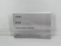 2018 Chevrolet Traverse Owners Manual Book Guide P/N:23168733 B OEM Used Auto Parts - Oemusedautoparts1.com