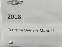 2018 Chevrolet Traverse Owners Manual Book Guide P/N:23168733 B OEM Used Auto Parts - Oemusedautoparts1.com