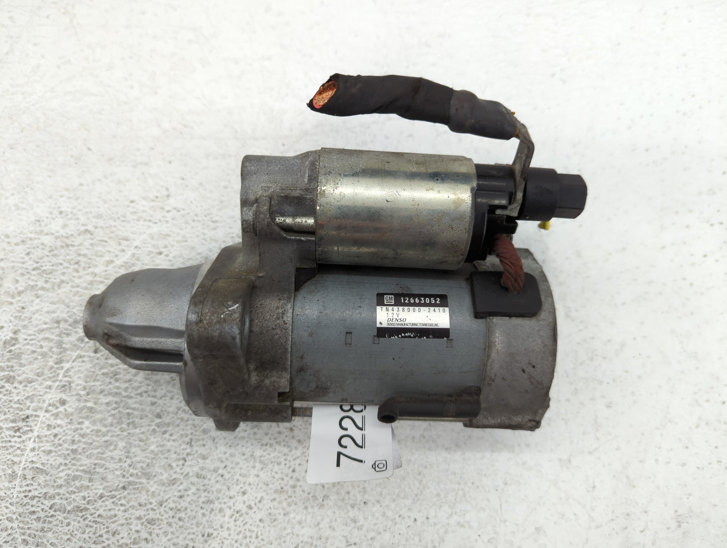 2018-2019 Chevrolet Traverse Car Starter Motor Solenoid OEM P/N:438000-2410 12663052 Fits Fits 2015 2016 2017 2018 2019 2020